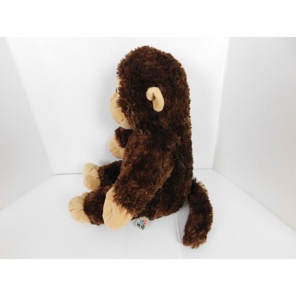 Aurora Brown Monkey Chimpanzee Plush 15.5 inches San Diego Wild Animal Park Zoo - Picture 3 of 9